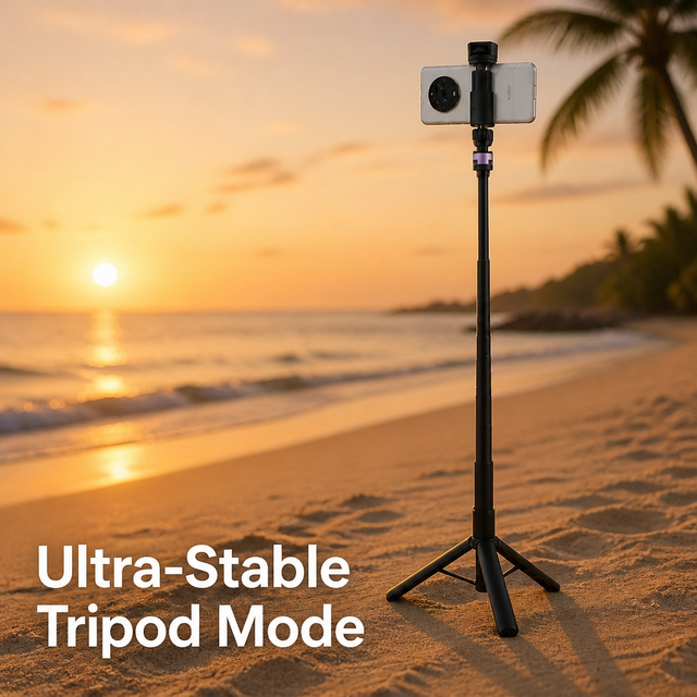 The New Foldable Telescopic One-Piece Self-Shooting Rod with One-Button Bounce and for Remote Control Camera Accessory