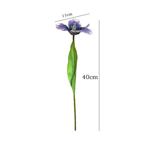 Bouquet de tulipes artificielles Kagamiya, fleurs en soie violettes, imperméables, décoration pour la maison et les mariages - Product Image 5