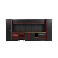 Station de rangement industrielle personnalisable robuste pour atelier, armoire à outils métallique pour garage, combo panneau perforé, extérieur, école, hôpital