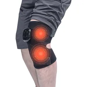 便携式电加热膝盖按摩带EMS热膝盖按摩，可缓解膝盖疼痛和疲劳，可在任何场合使用