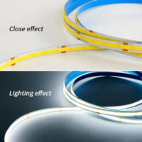 Bande lumineuse LED COB dimmable USB 320 LED/m 5 Volts avec contrôleur tactile USB pour éclairage domestique, certifiée RoHS CE
