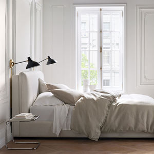 Ensemble <span class=keywords><strong>de</strong></span> literie en <span class=keywords><strong>lin</strong></span> <span class=keywords><strong>lavé</strong></span> <span class=keywords><strong>de</strong></span> luxe sur mesure OEKO avec fermeture à boutons, taie d'oreiller, <span class=keywords><strong>housse</strong></span> <span class=keywords><strong>de</strong></span> <span class=keywords><strong>couette</strong></span> pour la maison et l'hôtel - Product Image 3