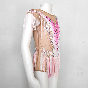 Robe de patinage <span class=keywords><strong>artistique</strong></span> pour filles, Costumes de compétition, justaucorps de gymnastique rythmique <span class=keywords><strong>artistique</strong></span>, vêtements de performance pour femmes - Product Image 3