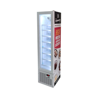 Congélateur vertical commercial MEISDA 105L, vitrine de présentation pour supermarché, réfrigérateur pour la présentation des boissons