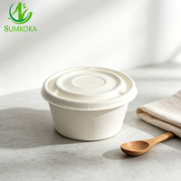 SUMKOKA Couvercle en pulpe moulée sans PFAS, compostable, en bagasse de canne à sucre, pour gobelets de 12 oz et 16 oz, couvercle de remplacement assorti