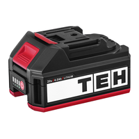 Perceuse-visseuse à percussion sans fil TEH 2 vitesses 20V 80Nm couple maximal 3/8 pouce, moteur sans balais, batterie adaptative 2.0Ah/4.0Ah
