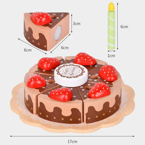 Gâteau <span class=keywords><strong>d</strong></span>'<span class=keywords><strong>anniversaire</strong></span> au chocolat aux fraises pour enfants - Product Image 5