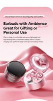 Earbuds TWS Best Seller Q132 2-in-1 Mirror BT, Pengisian Daya Tipe-C, Audio Resolusi Tinggi, Delay 60 Ms, Peredam Kebisingan ENC