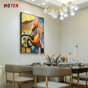 Pintura al Óleo Moderna China Abstracta de Cabeza de Caballo <span class=keywords><strong>sobre</strong></span> <span class=keywords><strong>Lienzo</strong></span>, Arte de Pared Hecho a Mano, Colección de Pinturas de Animales para Colgar <span class=keywords><strong>en</strong></span> la Pared - Product Image 5