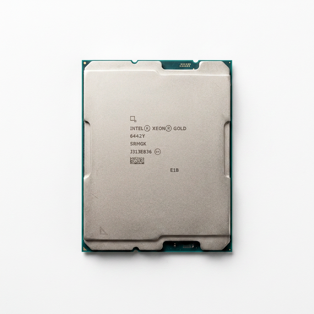 New Server CPU Xeon Gold 6442Y 24 Cores 48 Threads 225 W TDP 2.6 GHz Frequency 4 GHz Boost 9nm Sapphire Rapids