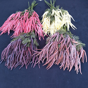 Yulong Craft Flower Factory Artificial Astilbe Flower Large <b>Branch</b> Decorative Vine Christmas Decoration White <b>Light</b> Red Sunset - Product Image 4