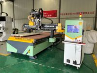 Routeur CNC industriel ATC pour le bois, commande Syntec, haute productivité, scie verticale, machine de fraisage 4 côtés pour la menuiserie