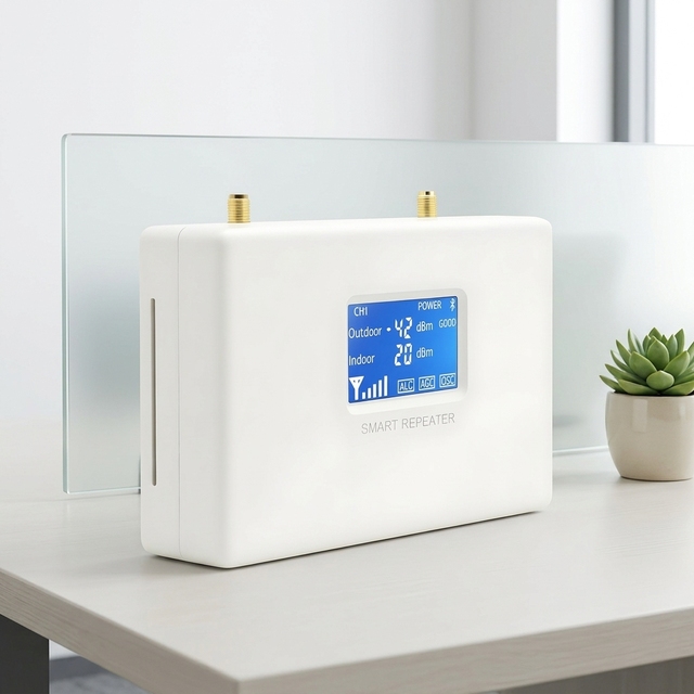 EasyBoost Full-Band 9-Combined Single Host Signal Amplifier 72dB High Gain Tuya Smart App Monitor Wide Coverage FCC CE Certified