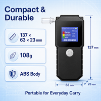 Alcootest numérique à capteur semi-conducteur, analyseur d'haleine portable, détecteur d'alcool pour la sécurité à domicile et pour les conducteurs