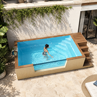 Vente directe usine : Piscine hors sol à immersion personnalisée en fibre de verre pour hôtels, complexes hôteliers et projets de jardin