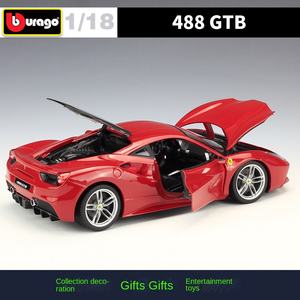 Bburago 1:18 Ferrar I Enzo 488 Super Racing Sports Monza <span class=keywords><strong>SF90</strong></span> voiture en métal à collectionner en alliage moulé sous pression voiture modèle en métal jouet - Product Image 4