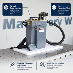 Machine de décapage de rouille au laser à refroidissement par air de 200 W, nettoyeur à impulsions portable pour le nettoyage des moules métalliques, des outils et des surfaces - Product Image 6