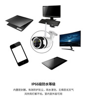 Cámara de Seguridad CCTV HD 1080P 3MP Impermeable, Cámaras IP con Sensor CCD, Linterna LED Integrada, H.264, Almacenamiento en Tarjeta de Memoria en la Nube, FCC