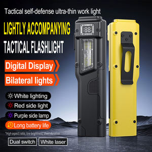 ไฟฉายยุทธวิธีอเนกประสงค์ LED แบบชาร์จไฟได้ พร้อมหน้าจอดิจิตอล กันน้ำ สำหรับใช้งานกลางแจ้ง ทำจากอลูมิเนียมอัลลอย - Product Image 2
