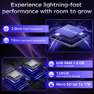Tablette Windows 10,1 Pouces pour Étudiants et Gaming, Ordinateur PC Octa Core 12Go RAM 128Go SSD Android 15, Batterie 60000mAh pour l'Éducation - Product Image 3