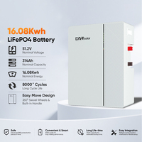 Baterai Penyimpanan Energi Hibrida Off-grid DAH dalam Stok 8000 Siklus 16 Paralel 5kwh 10kwh 16kwh 20kwh 30kwh RS485