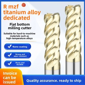 Carburo ad alta temperatura speciale fresatrice HRC60 4-flauto fresatura convenzionale per centro di tornitura - Product Image 5