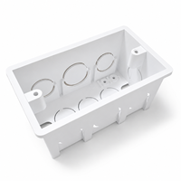 Vente directe usine – Boîtier de jonction pour interrupteur et prise standard américain, installation encastrée, PVC, Amérique du Sud AIJ300