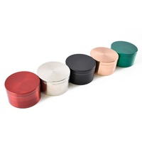 Alliage de zinc Offre Spéciale 4 couches broyeur d'herbes plates tailles de 40mm à 100mm pour accessoires de fumer