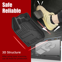 Tapis de sol de voiture TPE 3D imperméables et antidérapants pour Dacia/Renault Duster 2018-2024 - Vente chaude