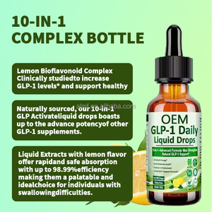 10-en-1 formule avancée sans sucre végétalien organique GLP-1 gouttes liquides supplémentaires pour adultes suppléments à base de plantes - Product Image 3