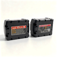 Sel Baterai 18650 2-Pack XC5.0Ah/6.0Ah Output Tinggi Solid State LiCoO2 18V 1000 Siklus Cocok untuk Alat Bor Listrik