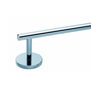 Barre porte-serviettes de salle de bain de 30 pouces, base en alliage de zinc, acier inoxydable chromé, accessoires de salle de bain à montage mural - Product Image 6