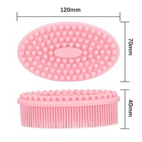 Brosse de bain en silicone moulé doux pour bébé, éponge exfoliante pour le corps, sûre pour nouveau-nés et tout-petits, pour un bain agréable, fabriquée en Chine