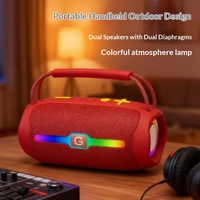 Sistem Audio Dual-speaker RGB untuk Penggunaan Luar Ruangan, Portabel, Subwoofer Berkualitas Tinggi, Suara Jernih, Cocok untuk Rumah dan Desktop, Desain Baru yang Dapat Digunakan di Luar Negeri