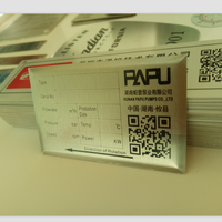 Fabricantes Producen Placas de Identificación de Metal con Impresión Digital en Acero Inoxidable Resistente a la Corrosión, Letreros con Código QR