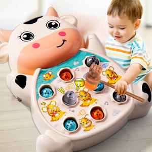Jouets d'apprentissage précoce pour enfants Jouet musical électrique Whack-a-<span class=keywords><strong>mole</strong></span> Fidget Toy Cartoon Fish Shape Whack a <span class=keywords><strong>Mole</strong></span> avec des marteaux pour enfant - Product Image 1