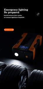 Стартер для автомобильного аккумулятора 600a Портативный 6000 мАч автомобильный пневматический насос аварийный бустер с соединяющим кабелем - Product Image 2