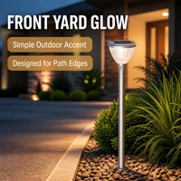 Lampe Solaire de Jardin IP65 Étanche, Éclairage d'Ambiance Souple pour Allées, S'allume Automatiquement à la Crépuscule, Lampe de Sol Extérieure à Piquet pour Aménagement Paysager 100W