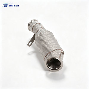 Kit de tuyau d'échappement en acier inoxydable 304 pour BMW F87 M2 F10 535i F22 M235i N55 3.0T, échappement haute performance avec bouclier thermique - Product Image 4