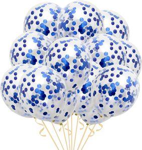 <span class=keywords><strong>Palloncini</strong></span> in Lattice Trasparenti con Coriandoli Metallici <span class=keywords><strong>Dorati</strong></span>, Rossi, Blu e Argento, Vendita all'Ingrosso - Product Image 6