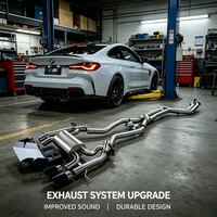 Silencieux d'échappement Valvetronic Catback pour BMW M3 G80 M4 G82 S58 3.0T, en acier inoxydable, avec tuyaux d'échappement équilatéraux et tuyau en Z imprimé en 3D