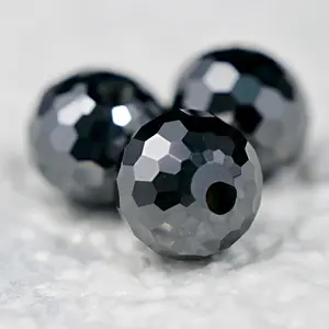 2023新到2 MM-8MM新形状批发价天然松散钻石黑色念珠圆珠