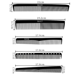 Peine de Peluquería <span class=keywords><strong>Tony</strong></span> Cover de Plástico ABS con Cola de Púa y Fibra Ancha y Densa, Resistente al Calor y de Carbono para Corte de Pelo de Barbero y Uso Doméstico - Product Image 2