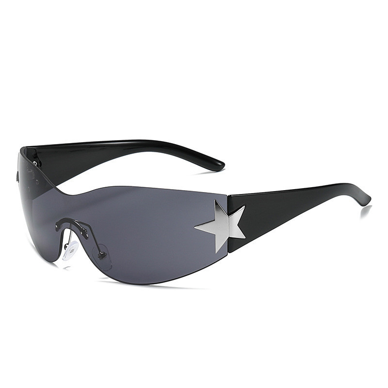 Y2K Trendy Shield Wrap Around Sunglasses for Men & Women  display picture 1