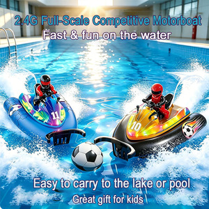 <span class=keywords><strong>Bateau</strong></span> de course RC EPT 2.4G entièrement proportionnel, type Football Motorboat, avec batterie Li 3.7V, électrique, pour piscine, <span class=keywords><strong>bateau</strong></span> de loisir pour enfants - Product Image 2