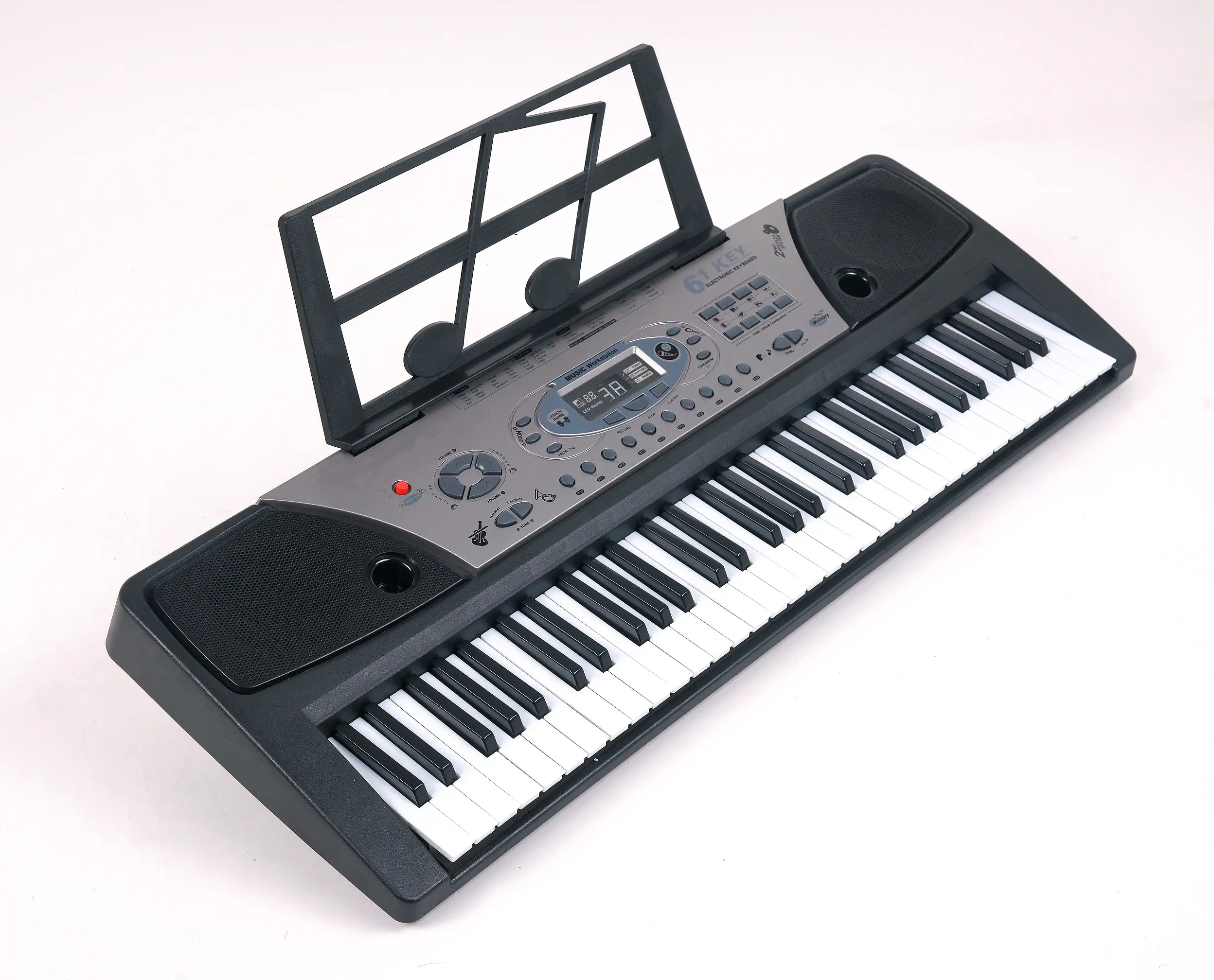 Teclado electrónico de 61 teclas para niños, instrumentos musicales digitales para enseñanza, órgano electrónico de plástico