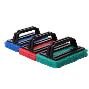 Sponge bathroom scrubber with handle, pot and pan scrubber, stove scrubber, sink cleaning <b>brush</b>, crevices <b>brush</b>, pool scrubber, - Product Image 5