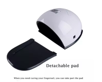 Lampe UV LED 2-en-1 pour les mains et les pieds, grand séchoir à ongles avec affichage numérique pour salon et usage domestique