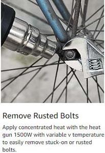 Kit <span class=keywords><strong>de</strong></span> <span class=keywords><strong>Pistola</strong></span> <span class=keywords><strong>de</strong></span> <span class=keywords><strong>Calor</strong></span> <span class=keywords><strong>de</strong></span> 1500W con Temperatura Dual, <span class=keywords><strong>Pistola</strong></span> <span class=keywords><strong>de</strong></span> Aire Caliente <span class=keywords><strong>de</strong></span> 50°C a 550°C, Calentamiento en Segundos para Manualidades, Encogimiento <span class=keywords><strong>de</strong></span> Tubos <span class=keywords><strong>de</strong></span> PVC, Envoltura y Artesanías - Product Image 6