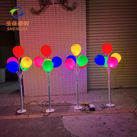 Lampe à ballon LED Shengjia, lumière flash, mini lampe boule, lanterne en papier, extérieur, étanche IP65, rechargeable, 120 cm, Noël, mariage